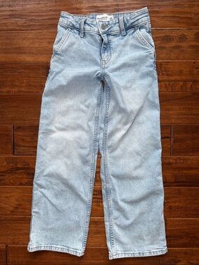 Abercrombie Kids high rise wide leg jeans, Size 7/8 LONG